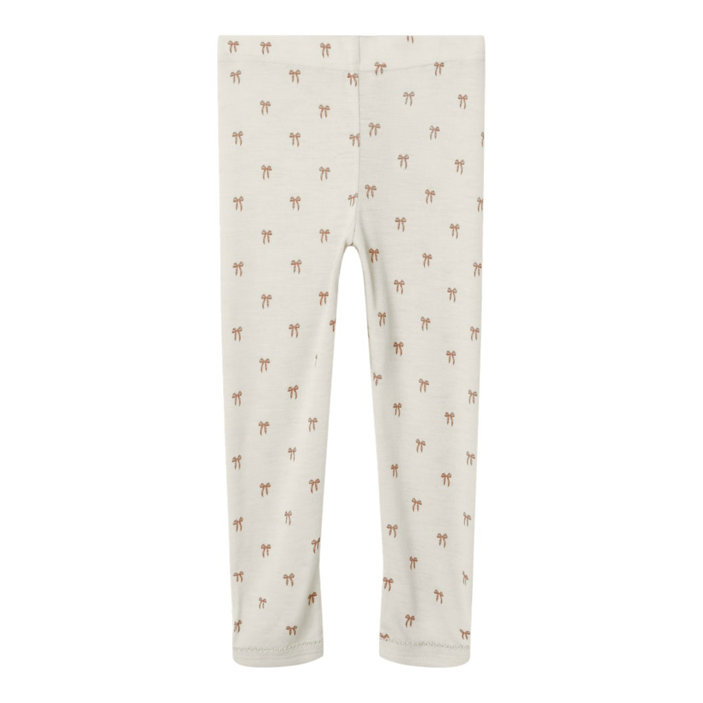 LIL' ATELIER NMFNALU merinovilla leggingsit, ENNAKKOTILAUS Turtledove