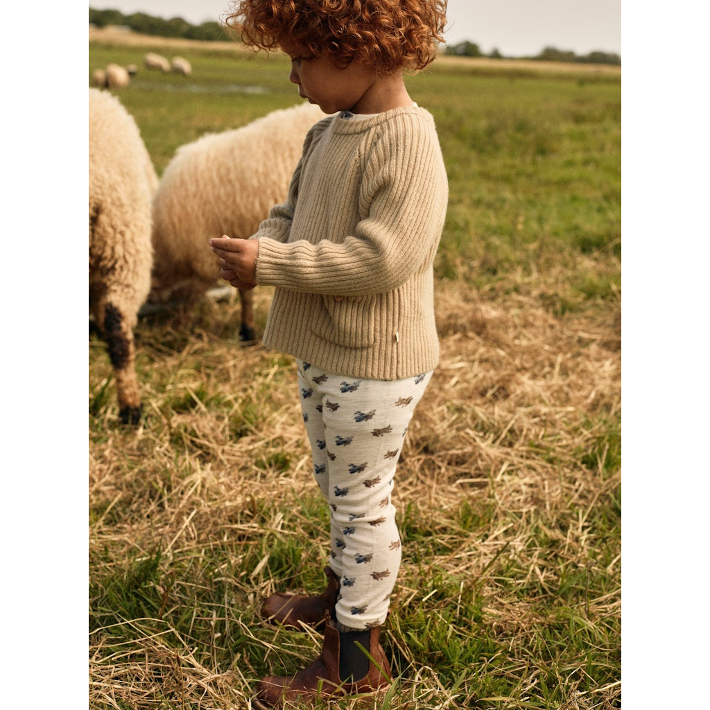 LIL' ATELIER NMMNALU merinovilla leggingsit, ENNAKKOTILAUS Turtledove