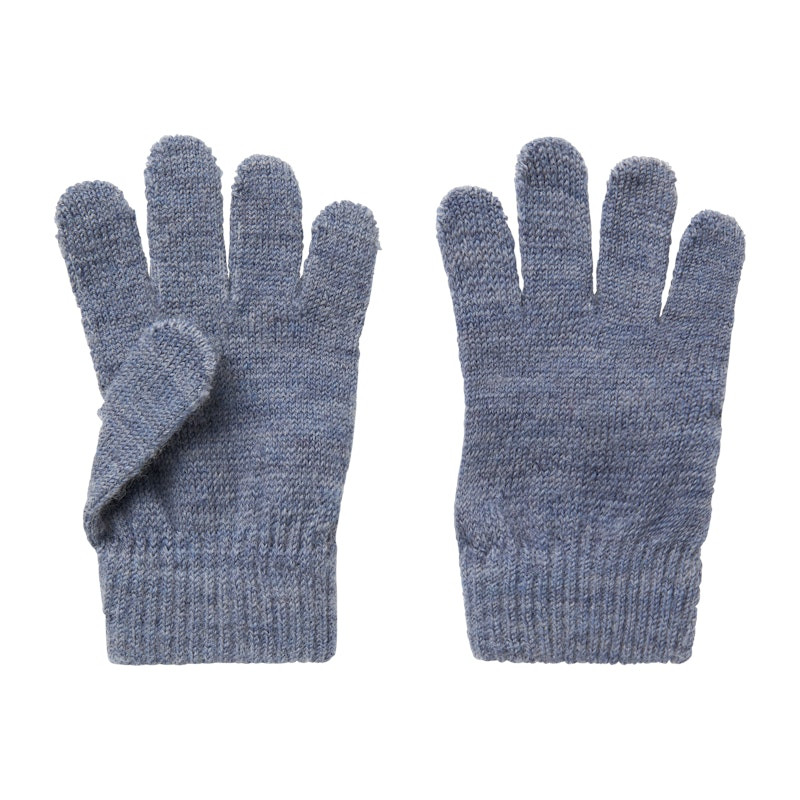 NAME IT NMMWHOLLA merinovilla sormikkaat, ENNAKKOTILAUS Folkstone Gray