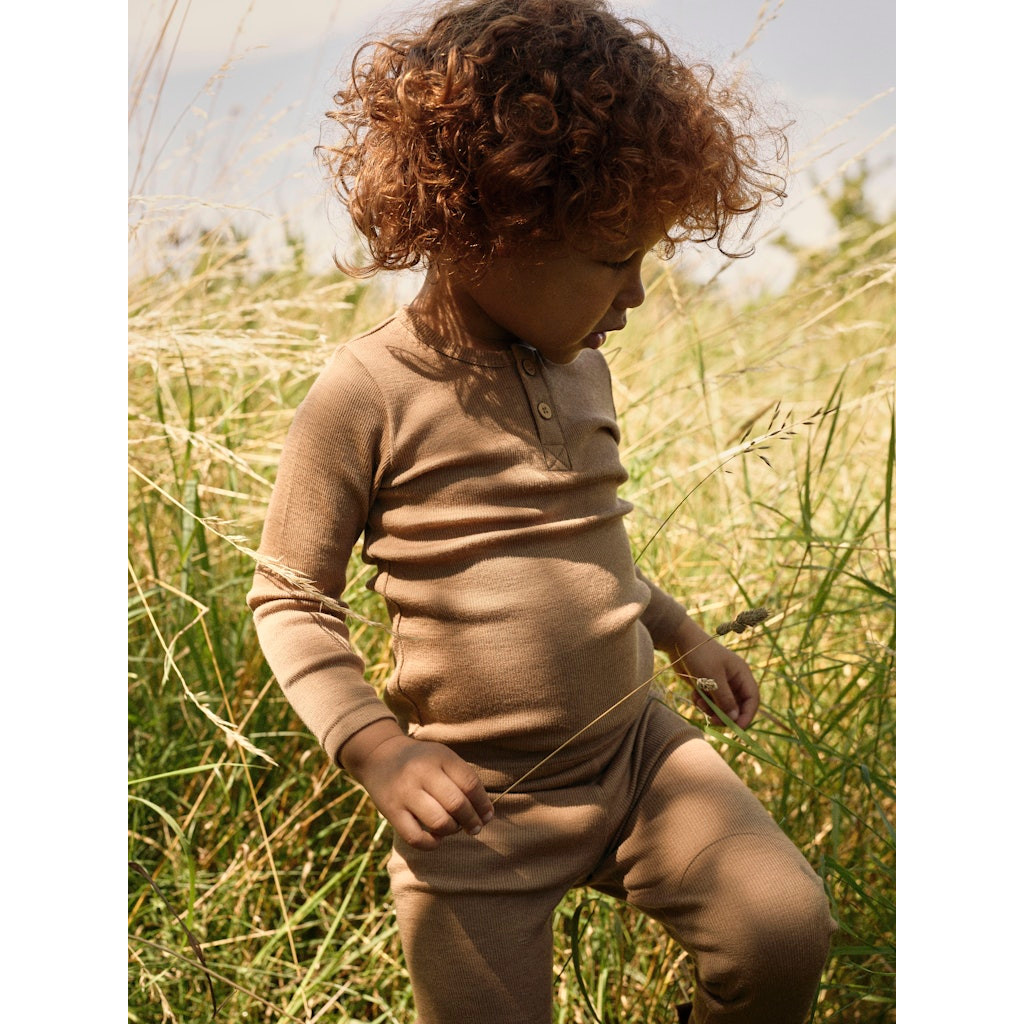 LIL' ATELIER NMNNOEL merinovilla leggingsit, ENNAKKOTILAUS Tigers Eye