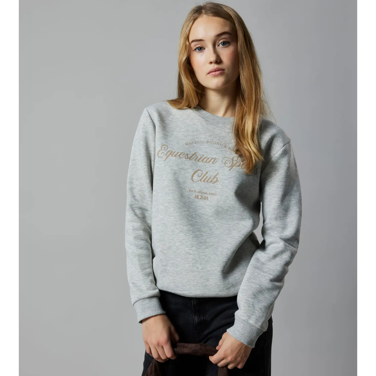 LMTD NLFNOVA collegepaita, Light Grey Melange