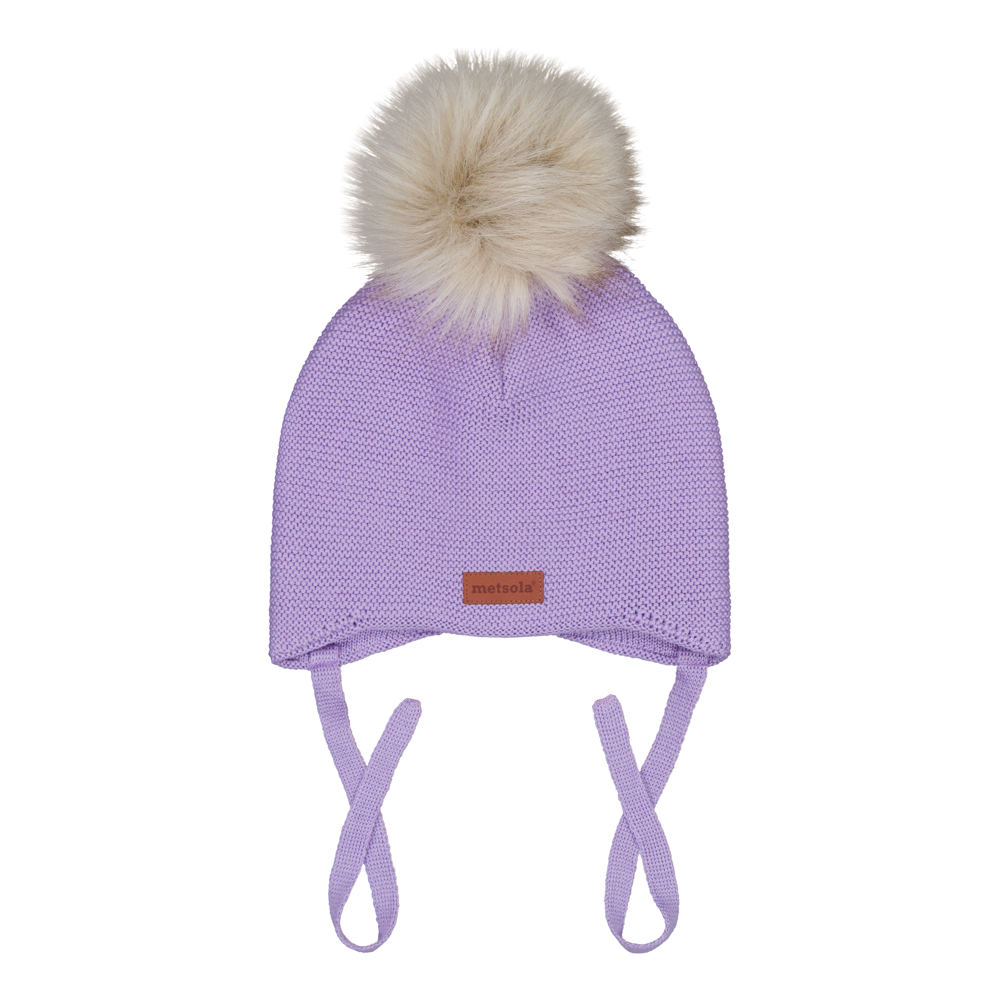 METSOLA MINI CRYSTAL HAT merinovillapipo, Icy Lilac