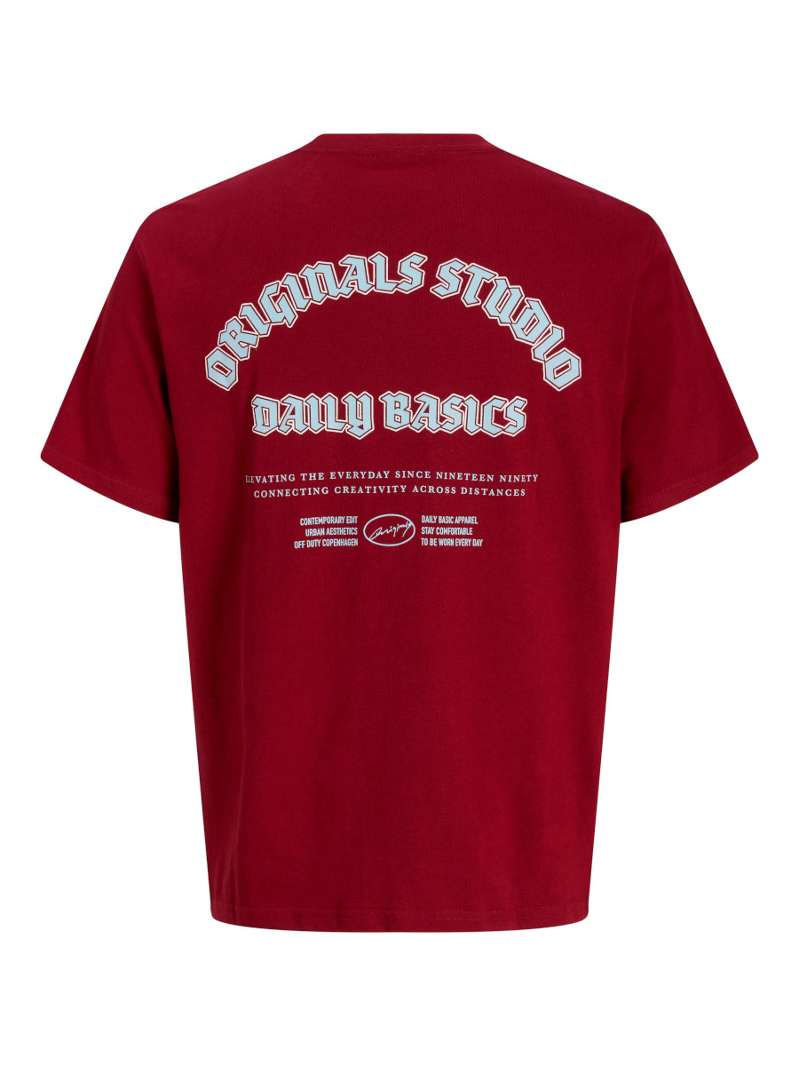 JACK & JONES JORMEADOWS t-paita, Tibetan Red