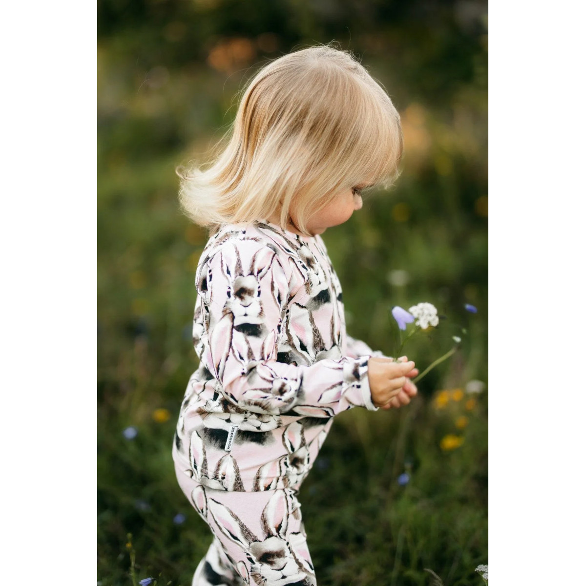 METSOLA lasten SHIRT LS trikoopaita, Bunny Pink