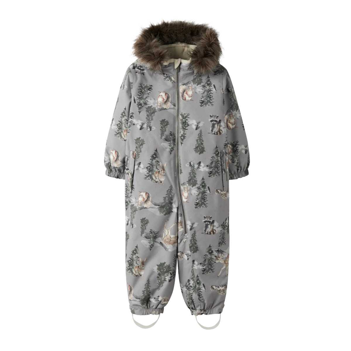 NAME IT NMNSNOW10 WOODLAND toppahaalari, Ultimate Grey