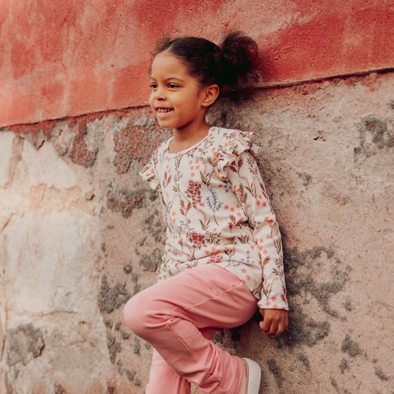 METSOLA PERFECT DAY RIB FRILLA SHIRT LS, Creamy