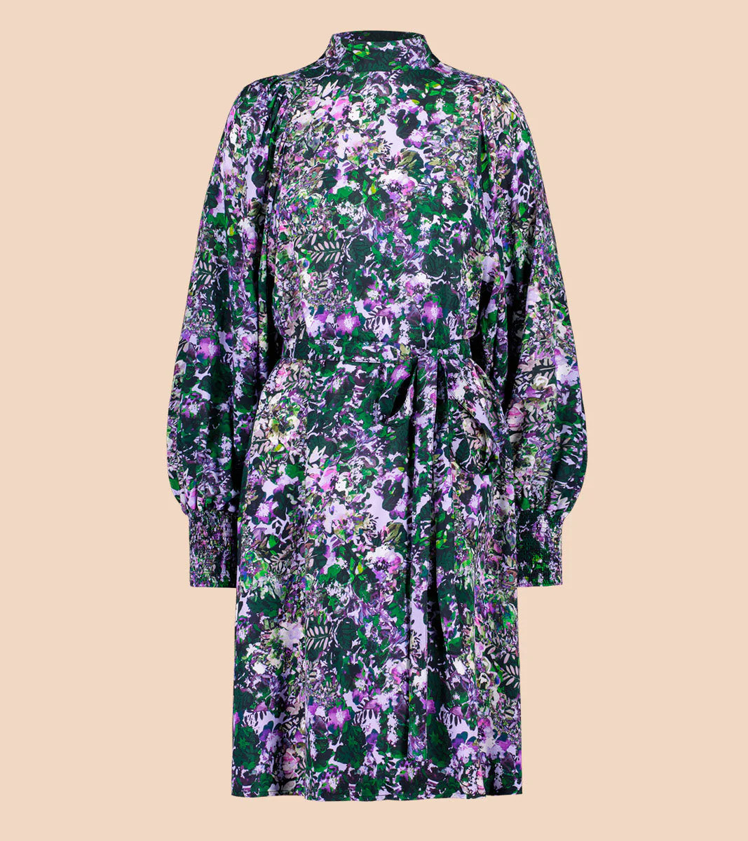 KAIKO PUFF DRESS mekko, Blooming Forest Lilac