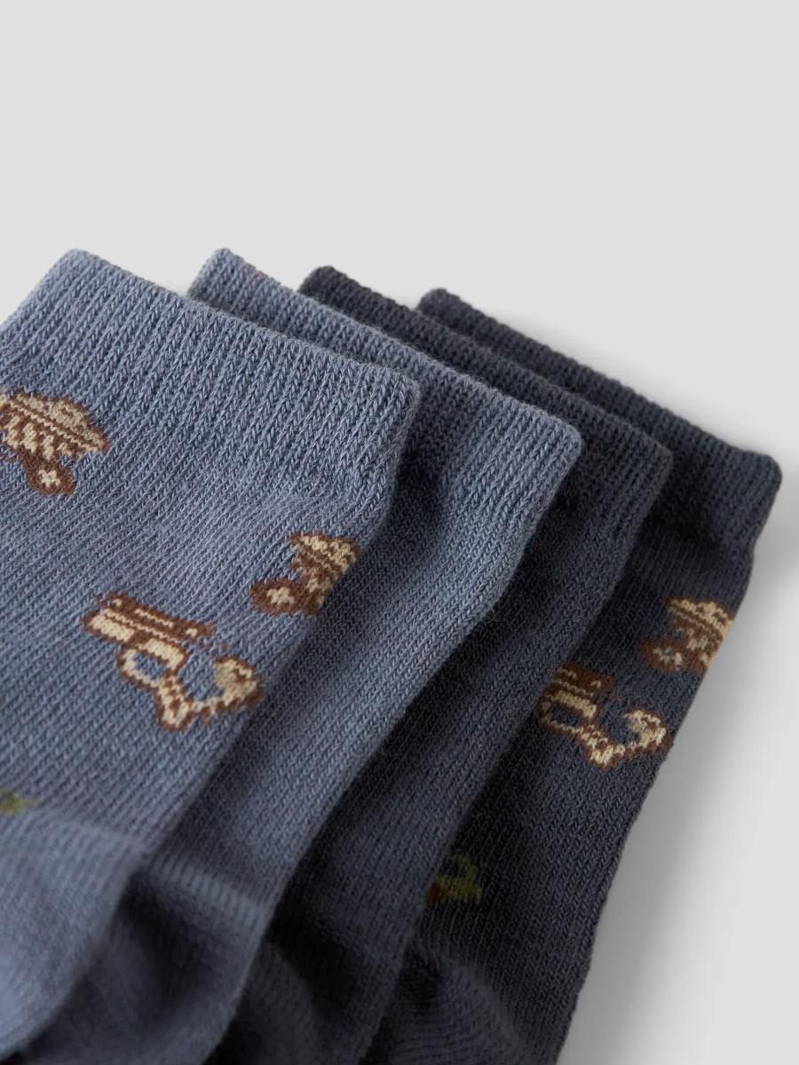 NAME IT NMMWAK merinovillaiset sukat 4kpl, Folkstone Gray