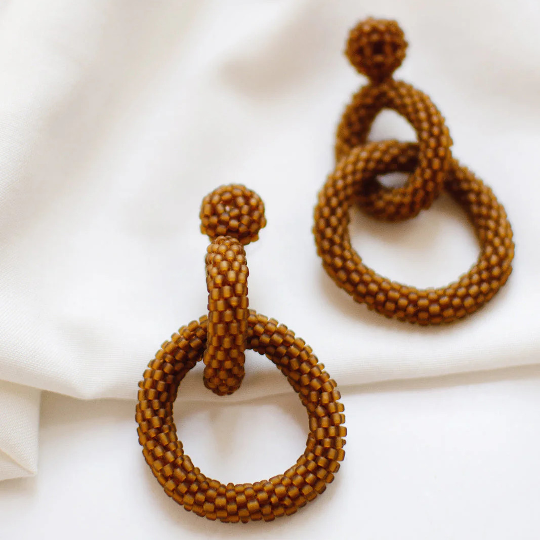 Alternative view of KAIKO GIA korvakorut, Chestnut