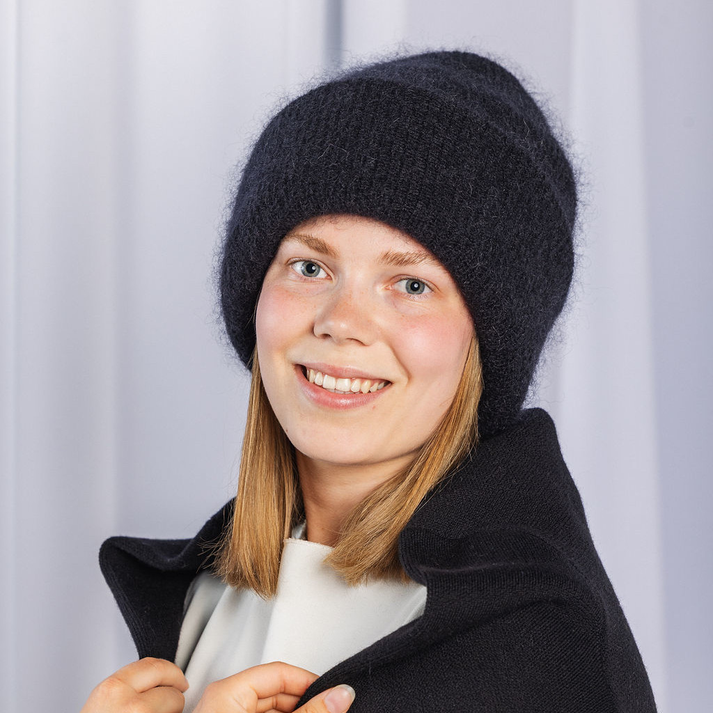 NAKOA Mohair Beanie, Black