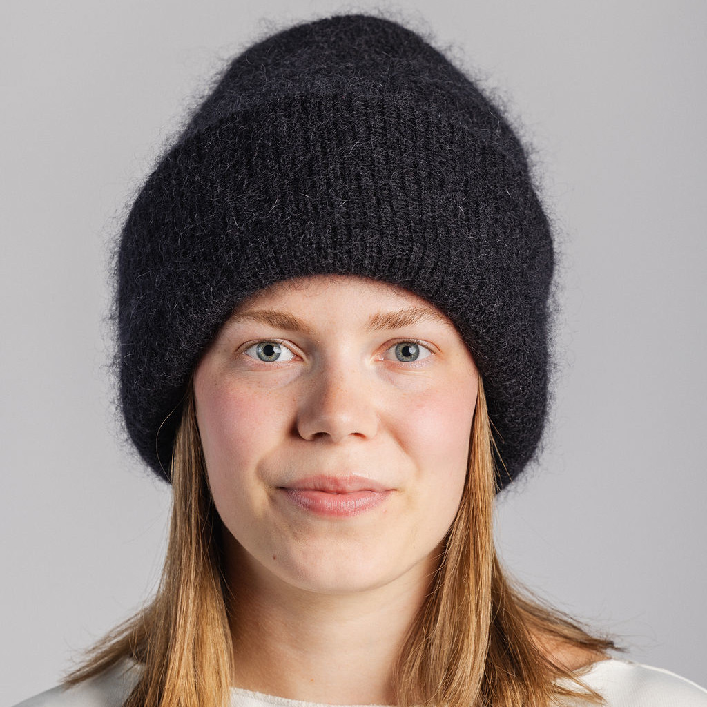 Alternative view of NAKOA Mohair Beanie, Black