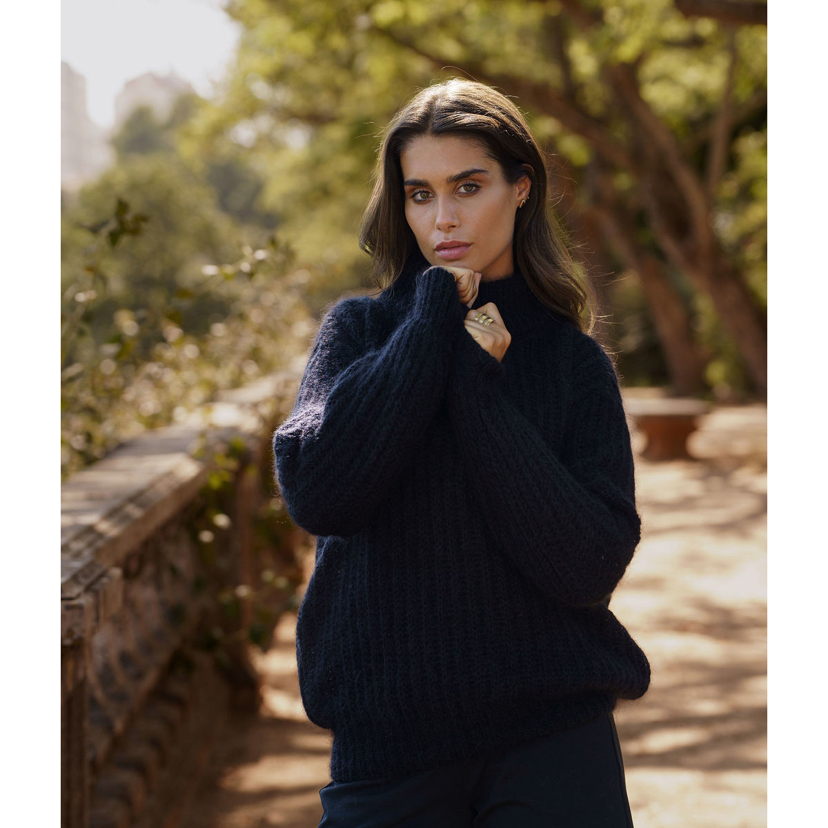 NAKOA Robin Mohair Knit, Black