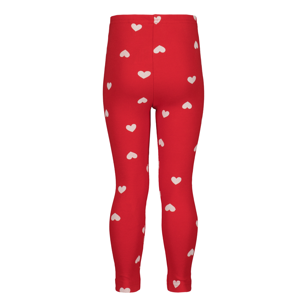 Alternative view of METSOLA Heart Song Rib leggings, Poppy