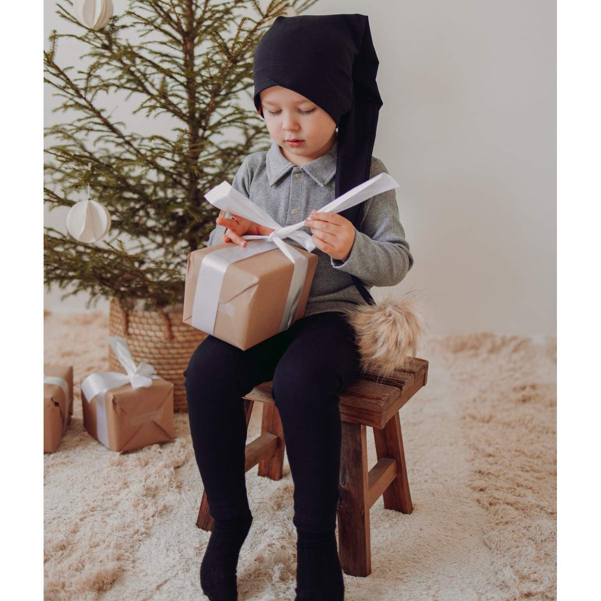 METSOLA X-MAS BEANIE tonttulakki, Licorice