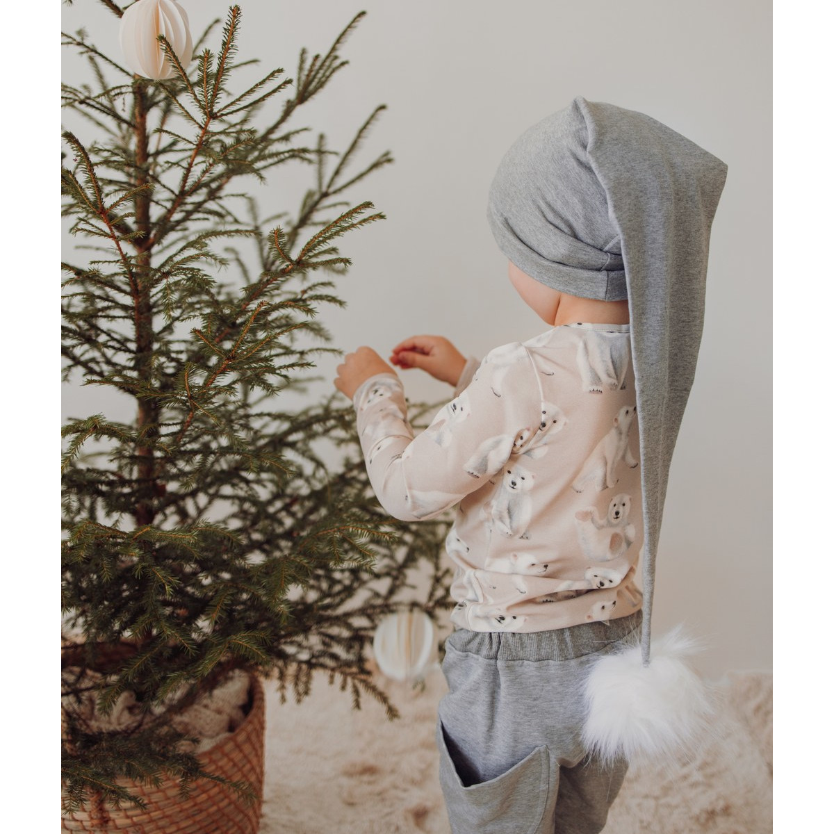 METSOLA X-MAS BEANIE tonttulakki, Cloudy