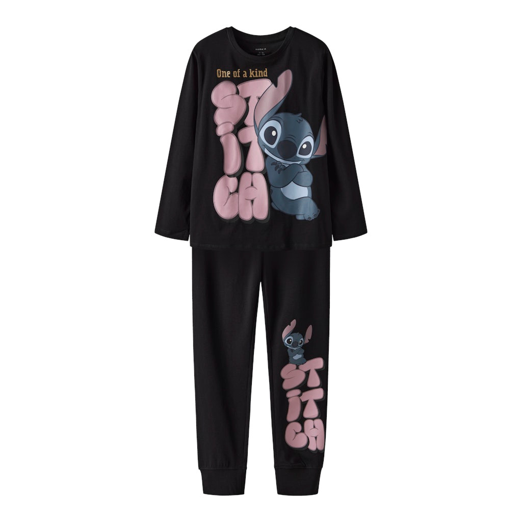 NAME IT NKFOLINA STITCH pyjama, Black
