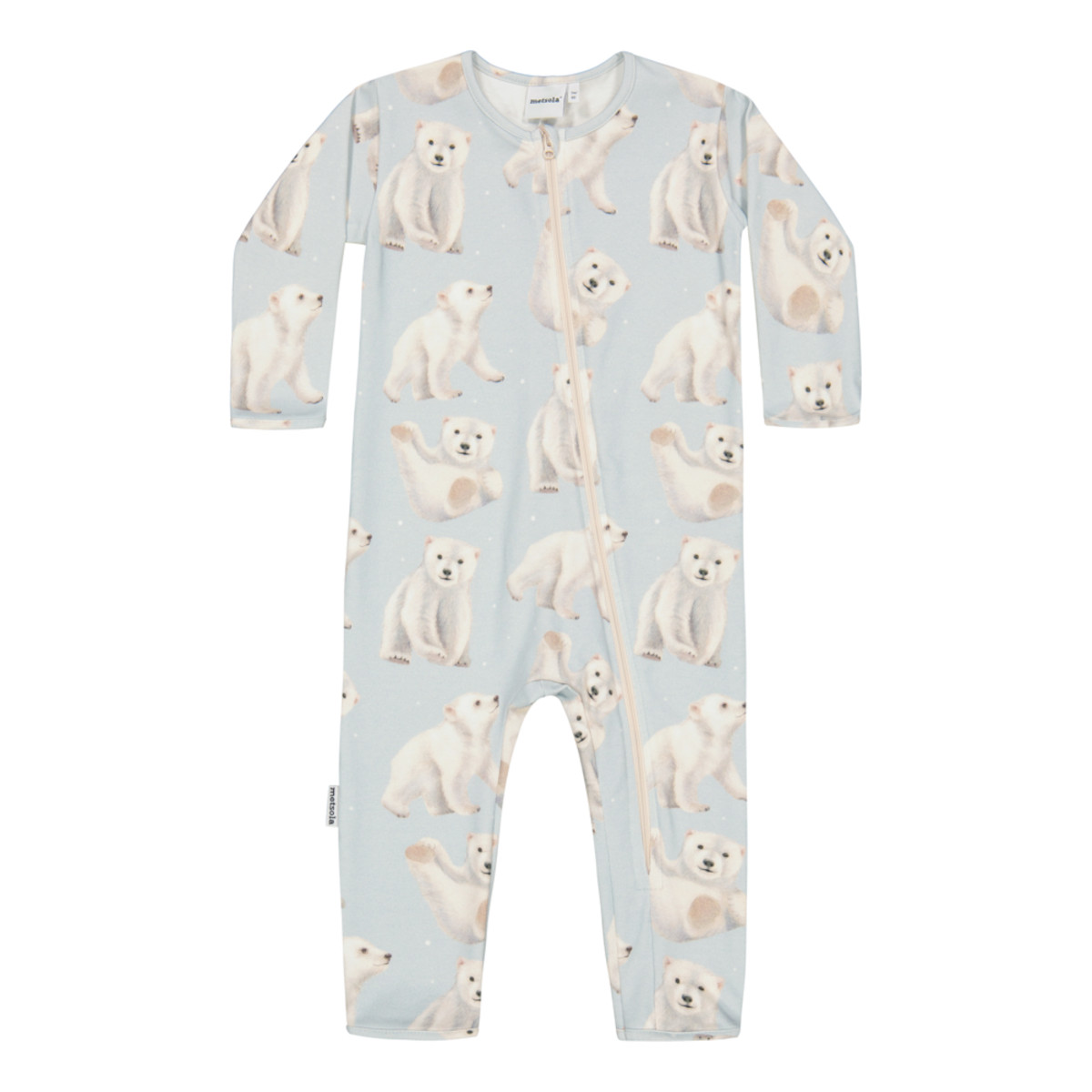 METSOLA POLAR BEARS NIGHTSUIT, Icy Blue