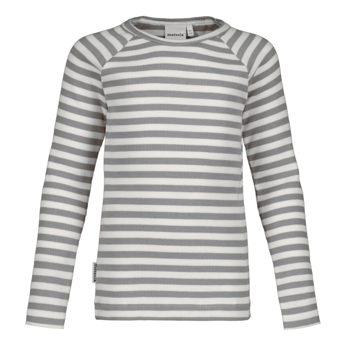 METSOLA RIB SHIRT LS, Cloudy/Vanilla