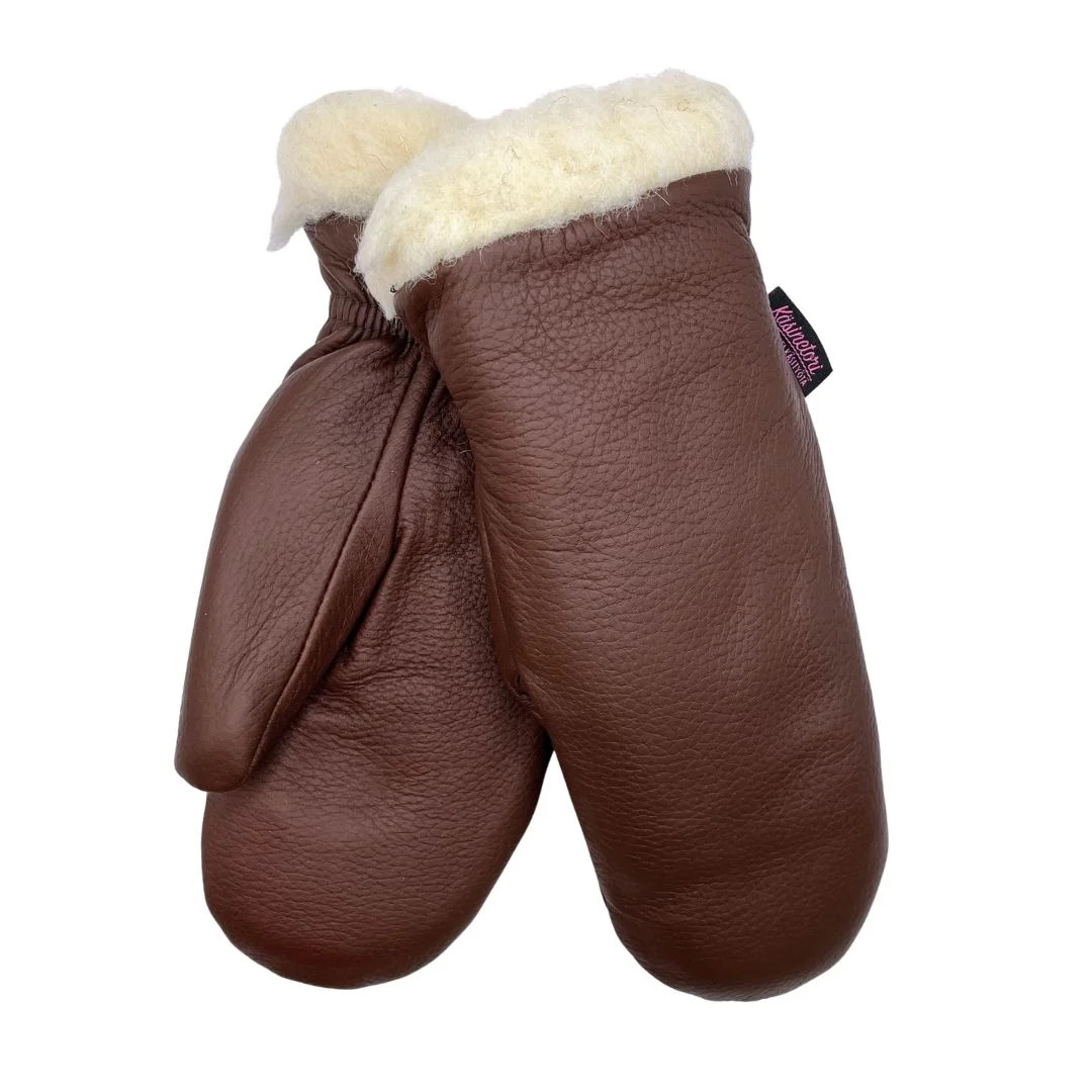 KÄSINETORI miesten nahkakintaat, Ruskea