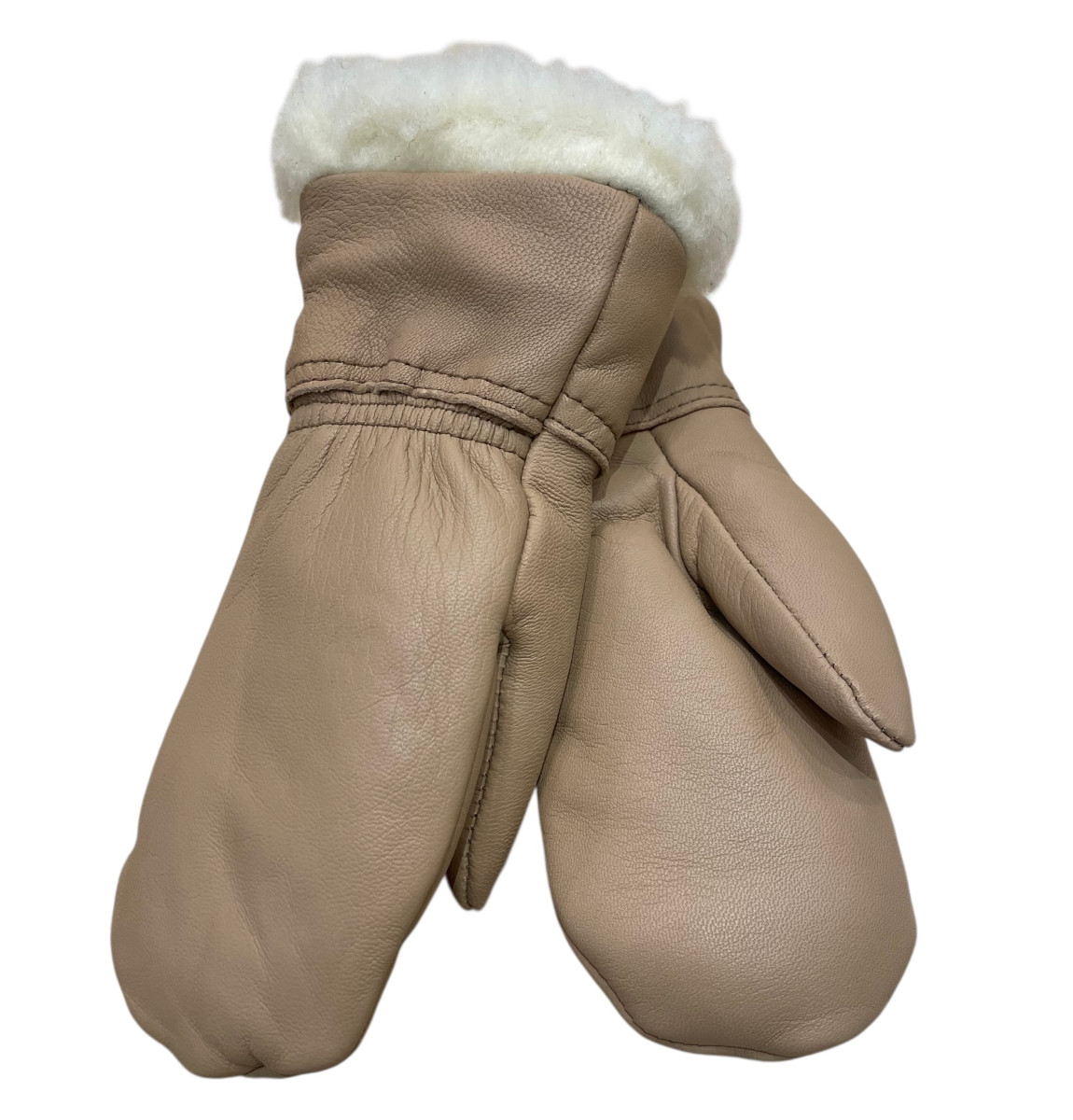 KÄSINETORI nahkakintaat, Beige