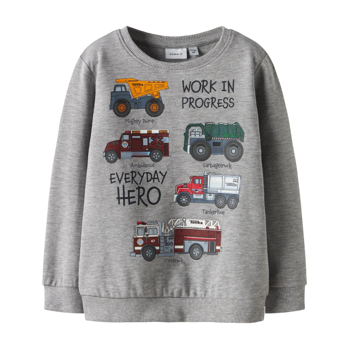 NAME IT NMMORSON collegepaita, Grey Melange