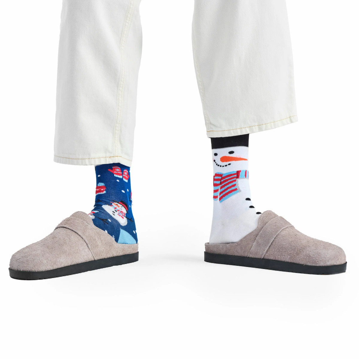 MANY MORNINGS aikuisten ERIPARISUKAT, Snowman