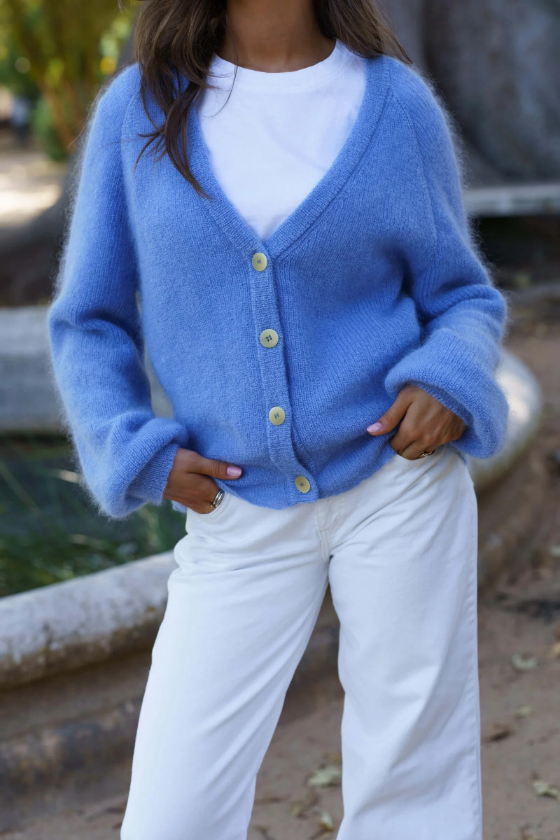 Alternative view of NAKOA Elsie Cardigan, Celestial Blue
