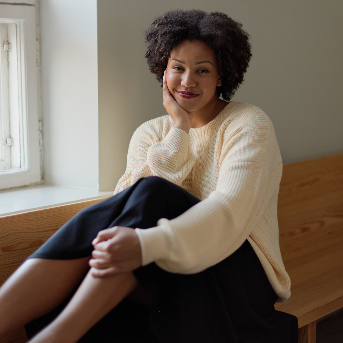 METSOLA COTTON KNIT JUMPER, Milky