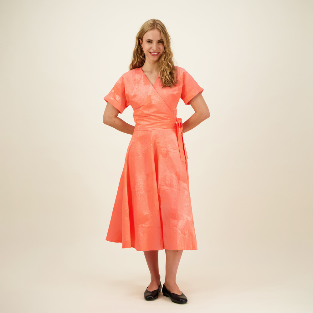 Alternative view of METSOLA WRAP TOP, Neon Pink