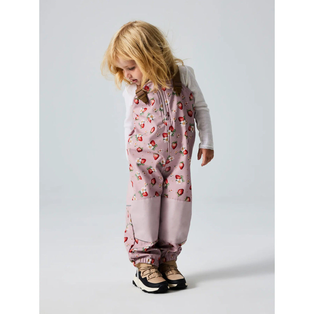 NAME IT NMFALFA08 BIB STRAWBERRY softshell-housut, Keepsake Lilac