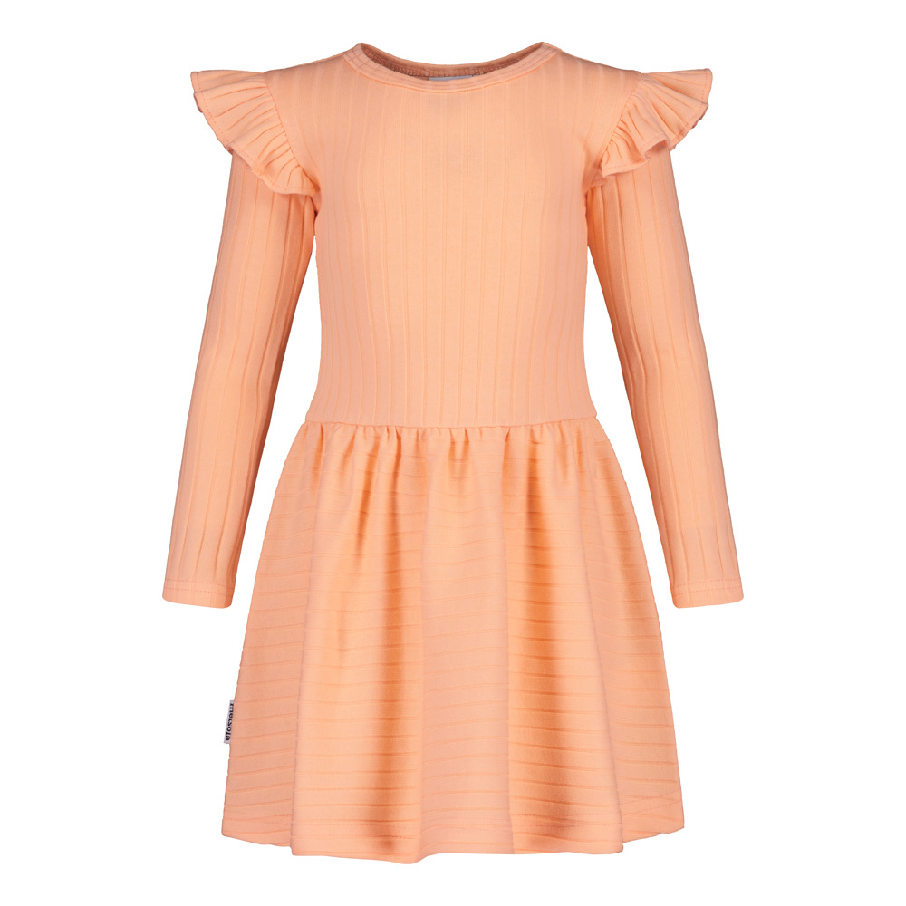 Alternative view of METSOLA WIDE RIB FRILLA DRESS LS, Peachy