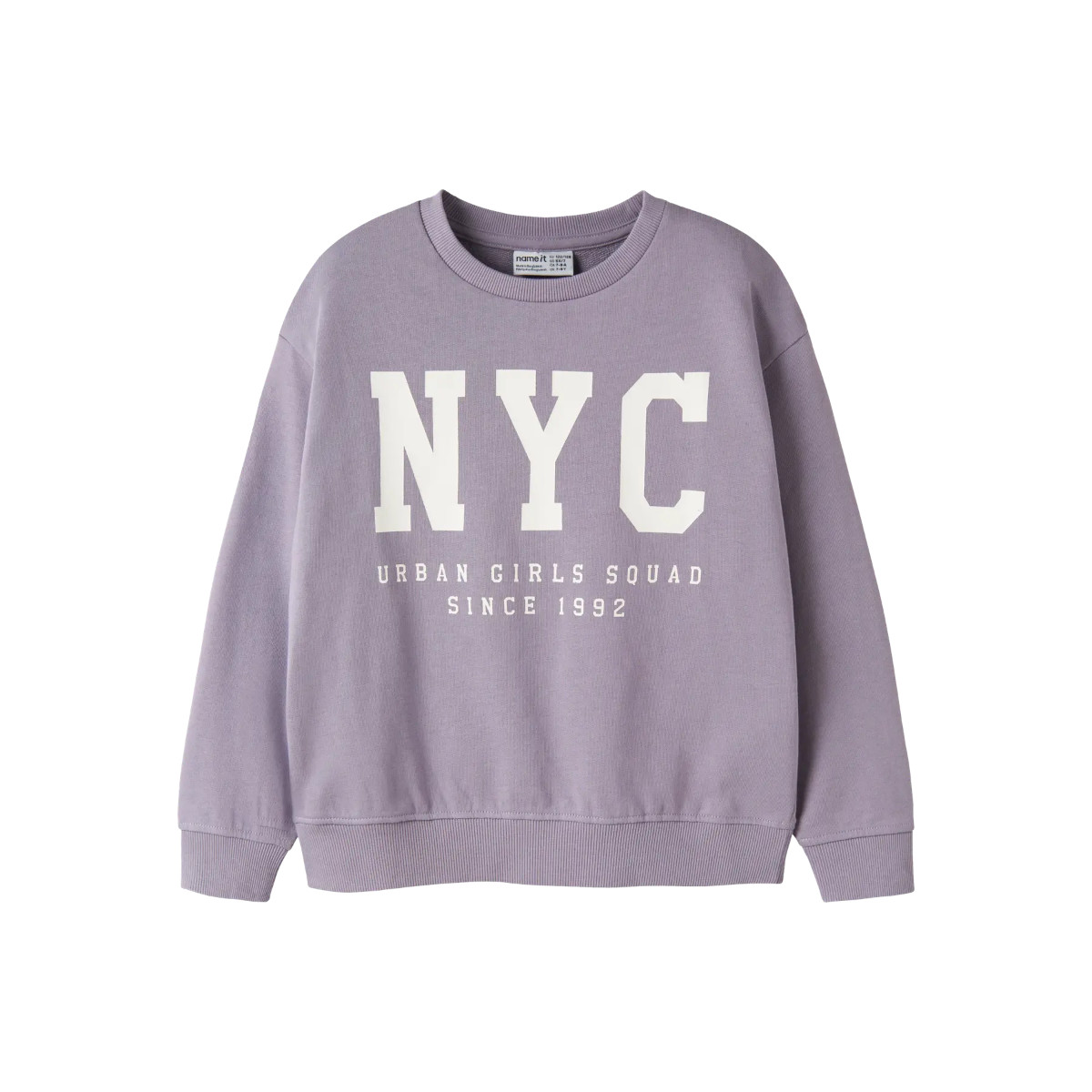 NAME IT NKFBELISSO collegepaita, Lavender Gray