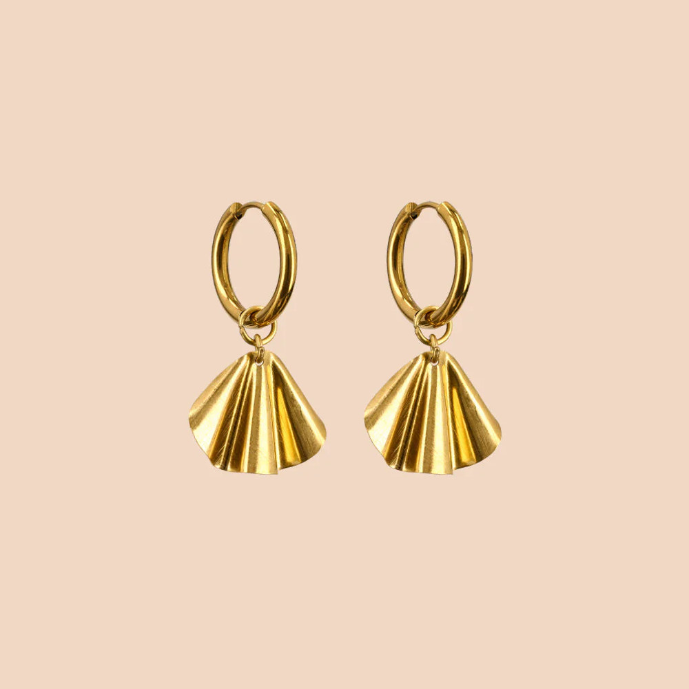 KAIKO ADA HOOP korvakorut, Brass