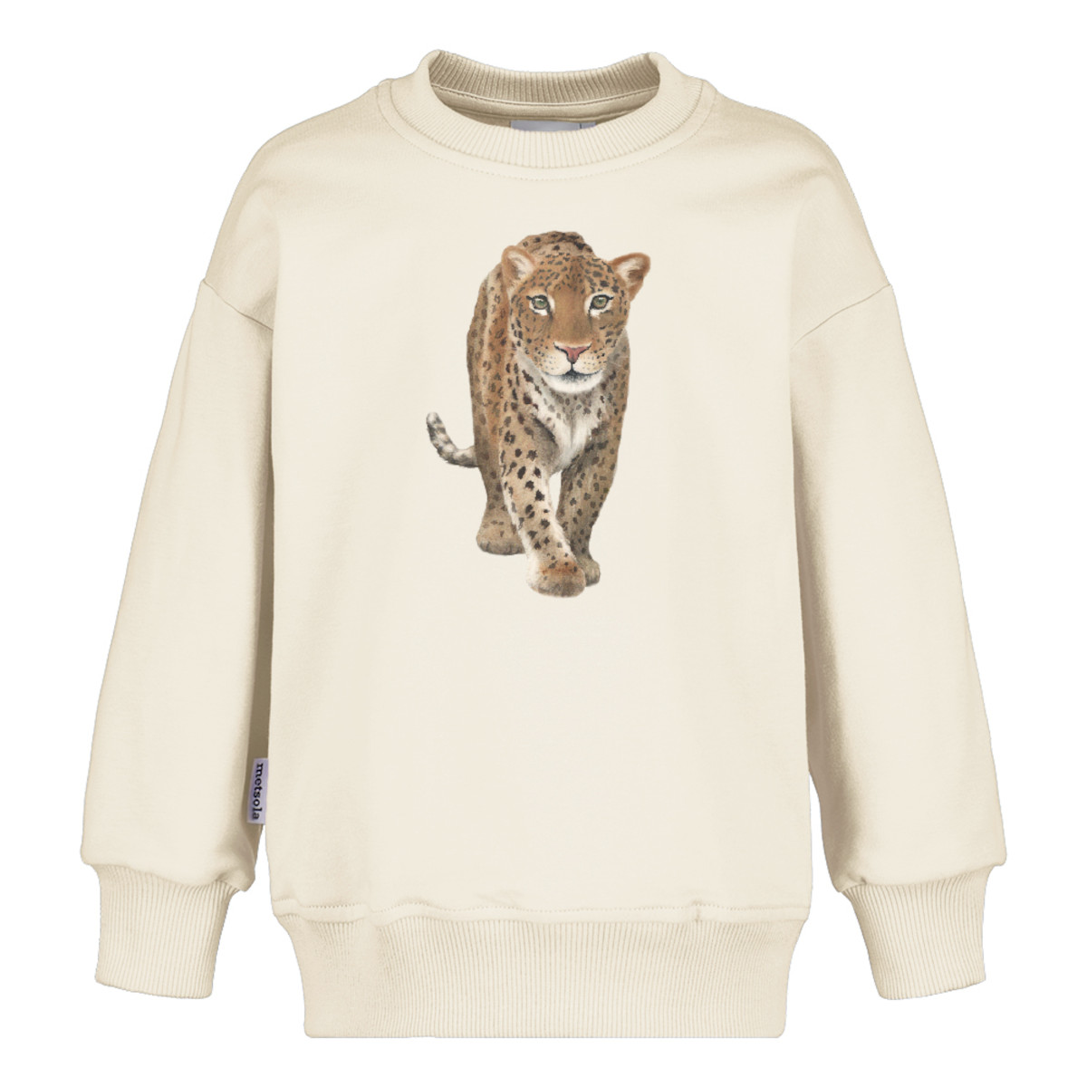 METSOLA LEOPARD oversize sweater, Milky