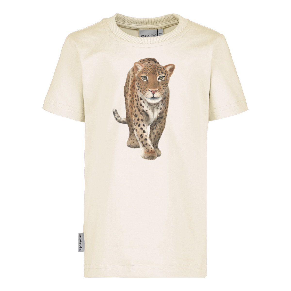 METSOLA LEOPARD T-SHIRT SS, Milky