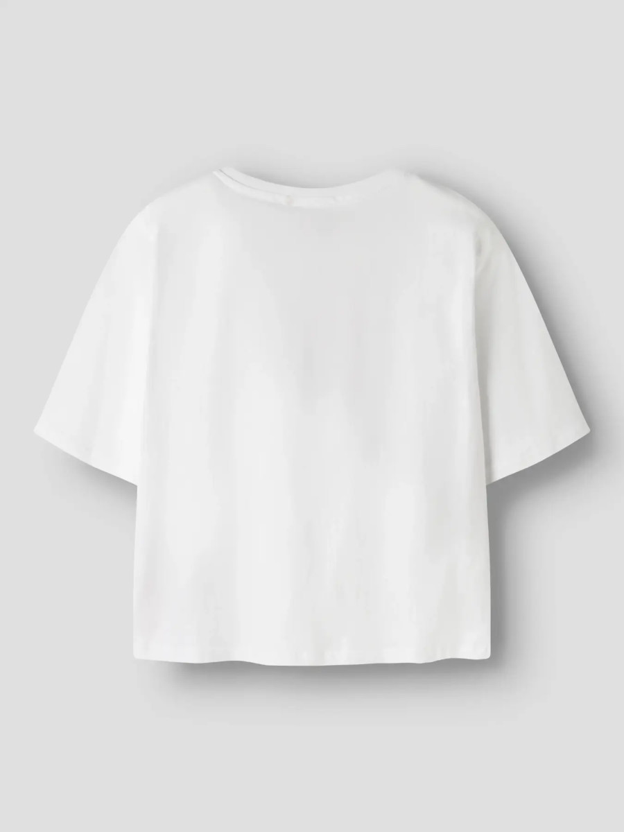 Alternative view of NAME IT NKFFARINAZ t-paita, Bright White/LEMON