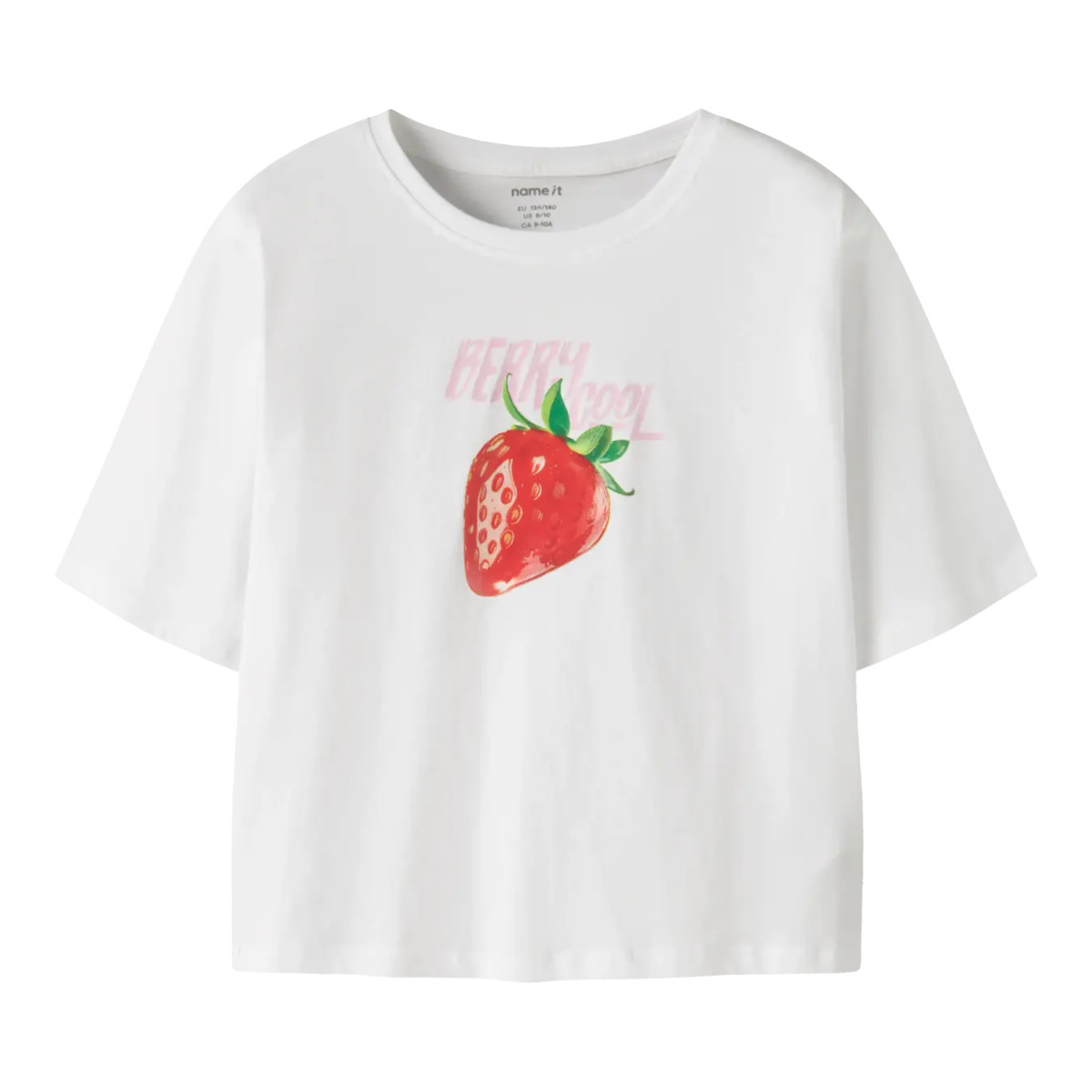 NAME IT NKFFARINAZ t-paita, Bright White/STRAWBERRY