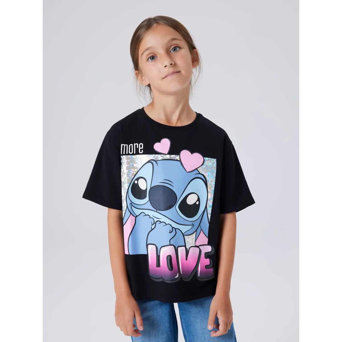 NAME IT NKFFORA STITCH t-paita, Black
