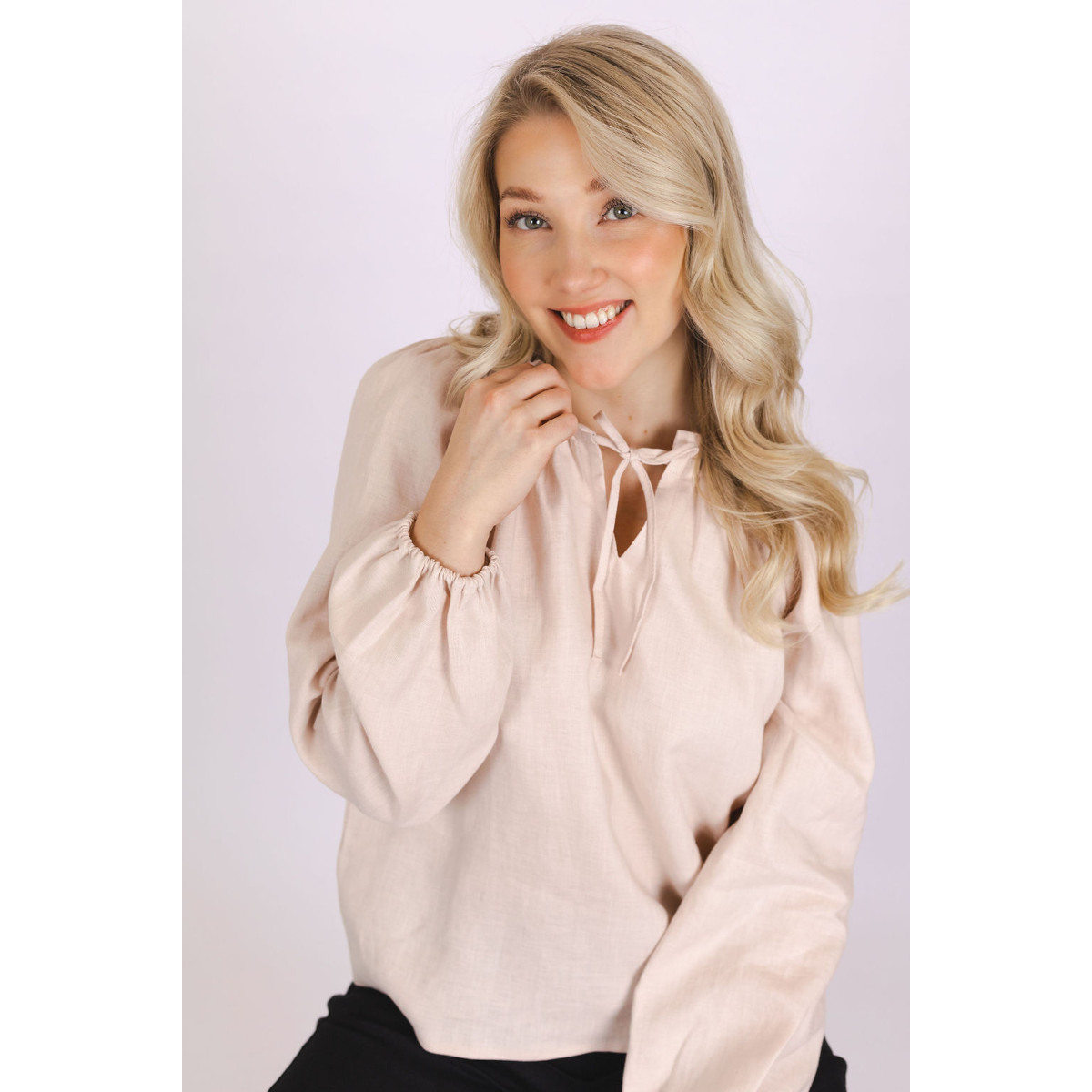 NAKOA Paloma Blouse, Sandshell