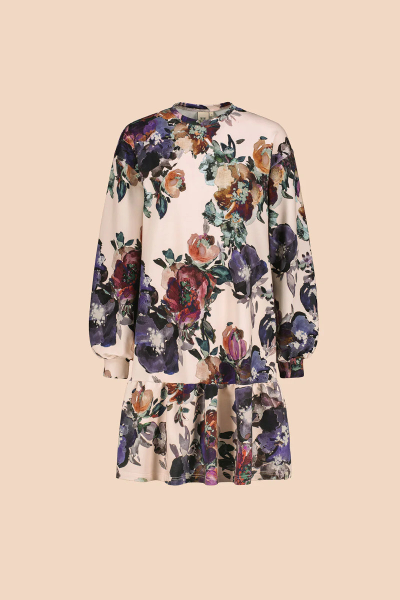 Alternative view of KAIKO RUFFLE SWEATSHIRT DRESS, Roses