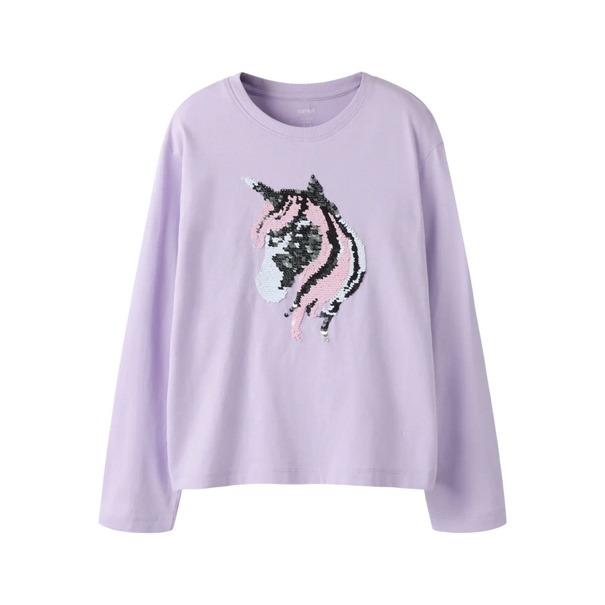 NAME IT NKFDASSA kääntöpaljettipaita, Pastel Lilac