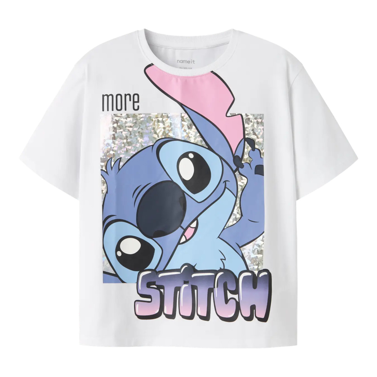 NAME IT NKFFORA STITCH t-paita, Bright White