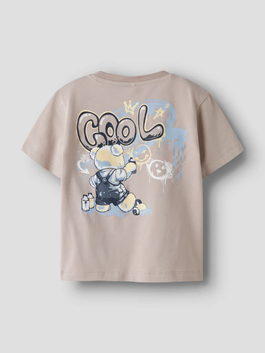 Alternative view of NAME IT NMMDIGRO t-paita, Chateau Gray