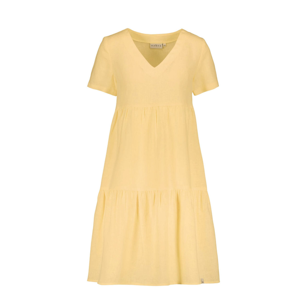 NAKOA Layered Linen Dress, Lemonade