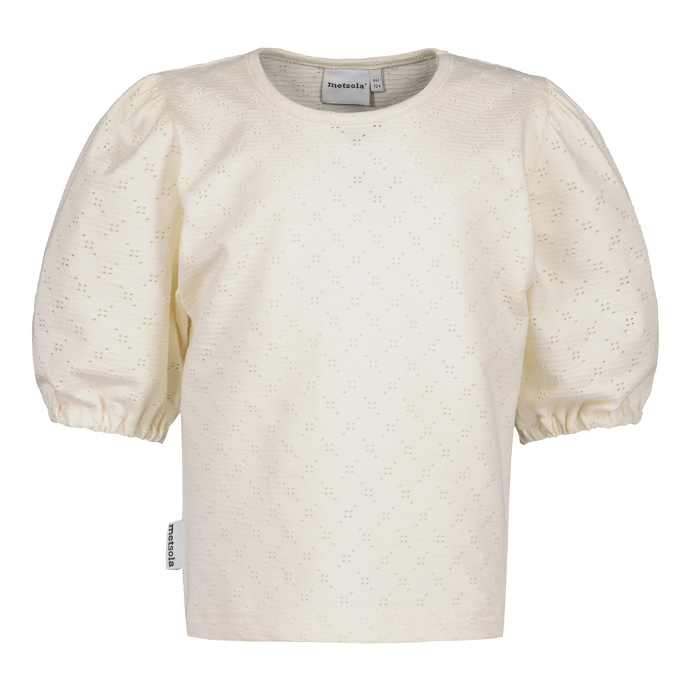 METSOLA PUFF SLEEVE t-paita, Milky