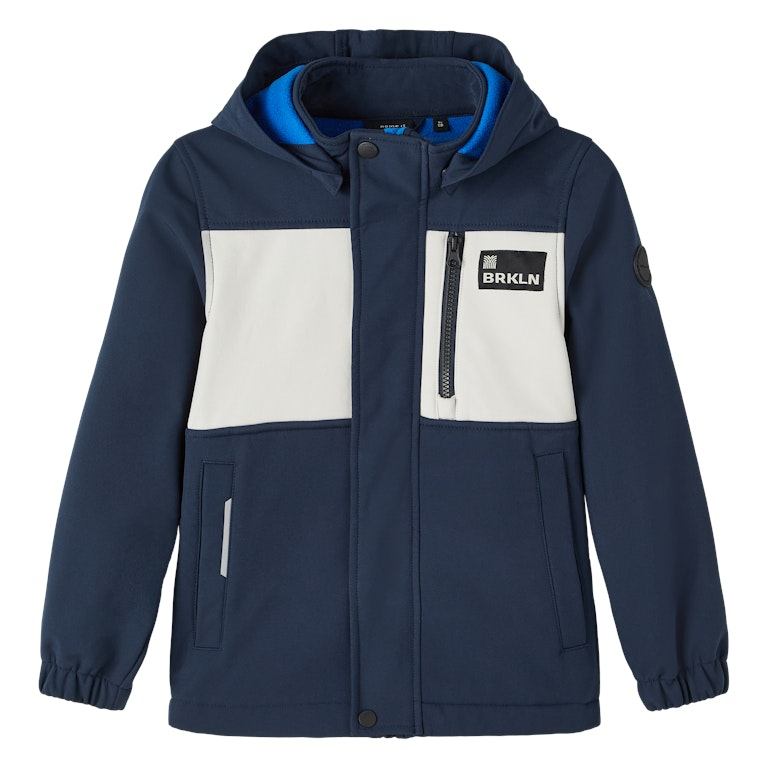 NAME IT NKMALFA08 CHEST BLOCK softshell-takki, Dark Sapphire