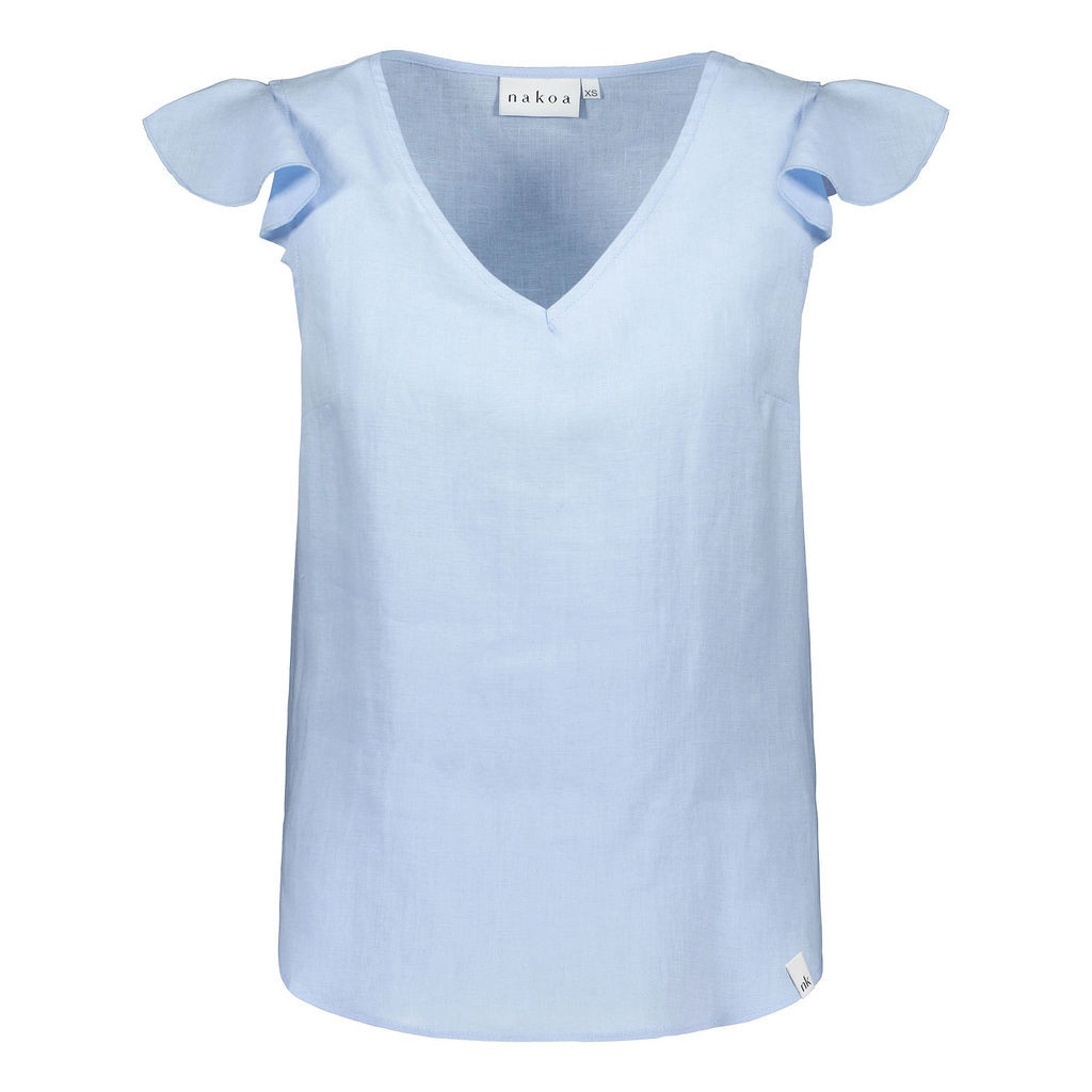 NAKOA SOFIA top, Sky Blue