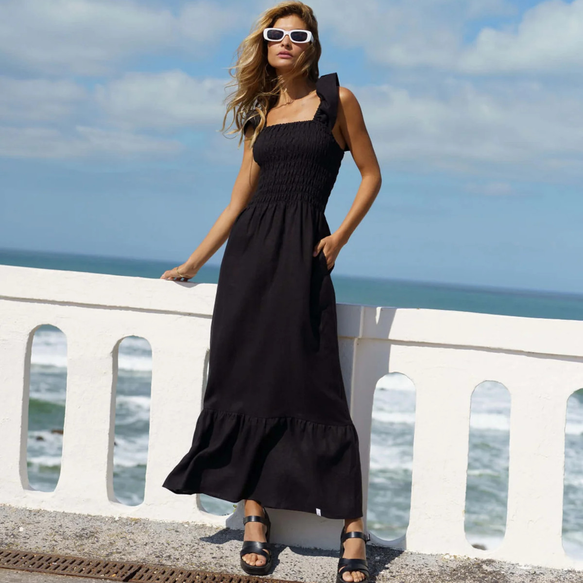 NAKOA BIANCA Dress, Black