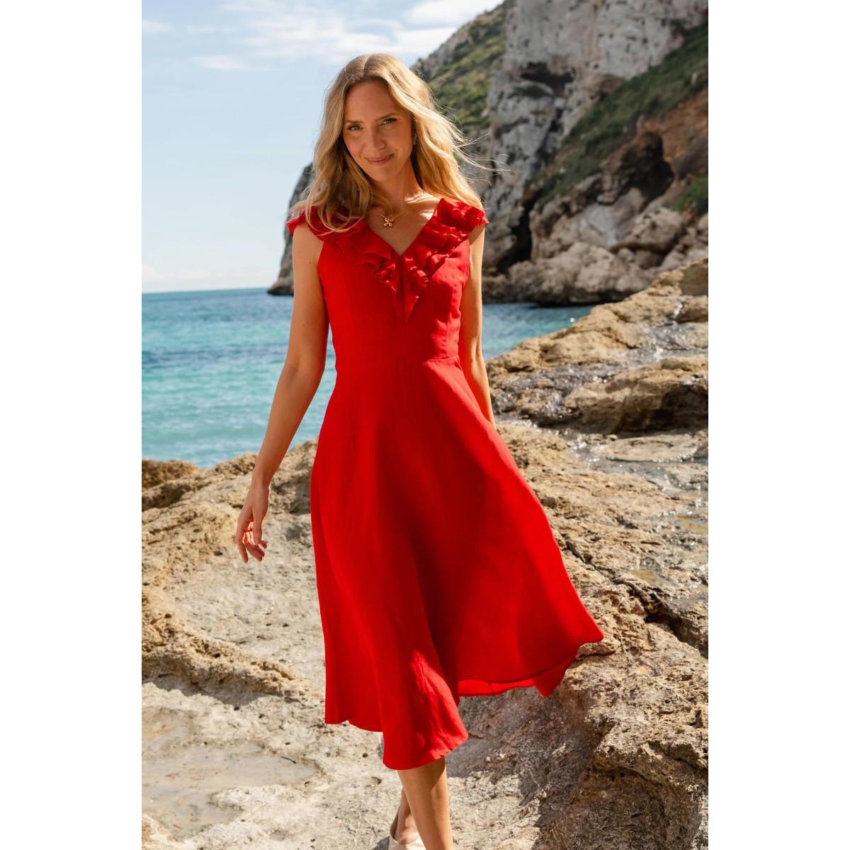 NAKOA Kaia Dress, Salsa