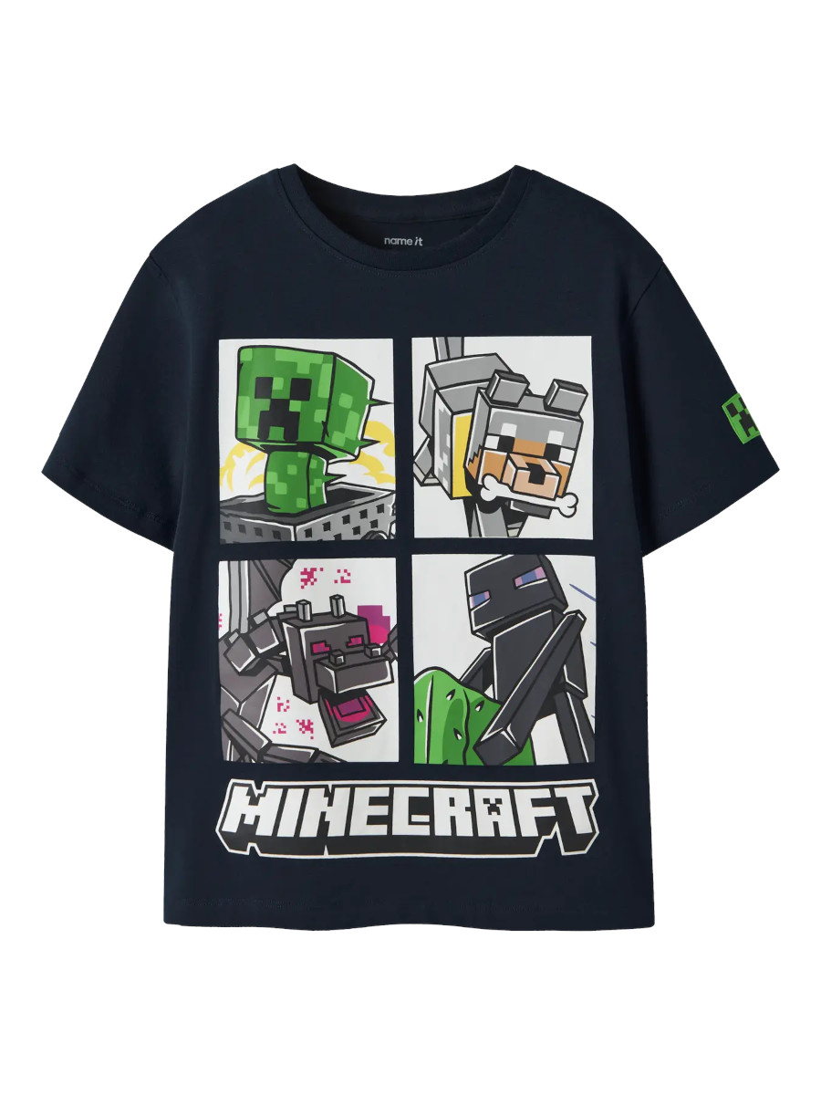 Alternative view of NAME IT NKMMYKIN MINECRAFT t-paita, Navy Blazer